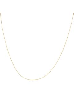 New 9ct Yellow Gold 18 Inch Slim Curb Chain Necklace