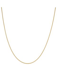 New 9ct Yellow Gold 22" Close Link Curb Chain Necklace