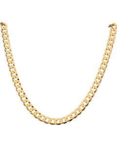 New 9ct Yellow Gold 22 Inch Curb Chain Necklace 23.9g