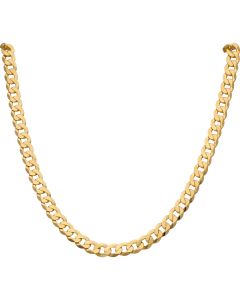 New 9ct Yellow Gold Solid Heavy 26" Curb Chain Necklace 1.3oz