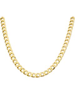 New 9ct Yellow Gold Solid Heavy 26" Curb Chain Necklace 1.25oz