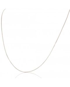 New 9ct White Gold 18 Inch Fine Curb Chain Necklace
