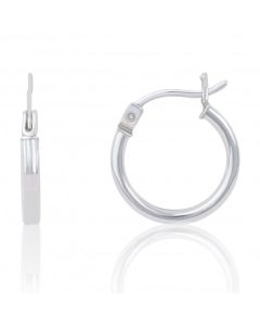 New Sterling Silver Polished Hoop Earrings