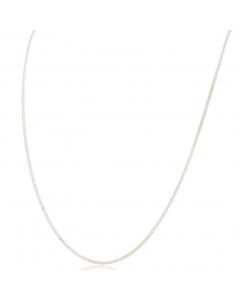 New Sterling Silver 24" Fine Curb Chain Necklace