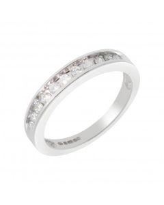 New 9ct White Gold 0.33ct Diamond Set Eternity Ring