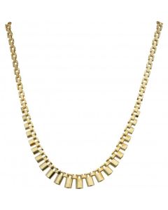 Pre-Owned 9ct Yellow Gold 17 Inch Cleopatra Style Necklet