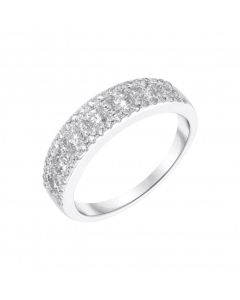 New 9ct White Gold 0.97ct Diamond Eternity Band Ring