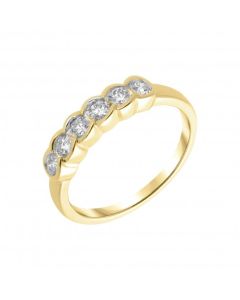 New 9ct Yellow Gold 0.49ct Diamond Eternity Band Ring