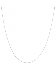 New 9ct White Gold 20 Inch Diamond-Cut Curb Link Chain Necklace