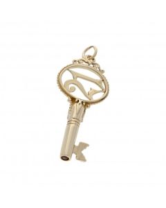 Pre-Owned 9ct Yellow Gold Age 21 Key Pendant