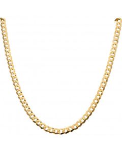 New 9ct Yellow Gold 24 Inch Solid Curb Link Chain Necklace 18g