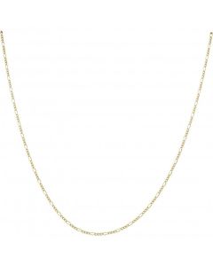 New 9ct Yellow Gold 24" Diamond-Cut Figaro Chain Necklace