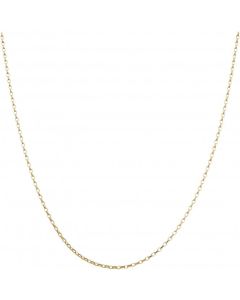 New 9ct Gold 18" Hollow Diamond-Cut Belcher Chain Necklace