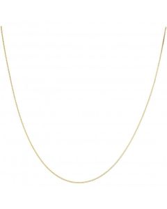 New 9ct Yellow Gold 16" Venetian Box Link Chain Necklace