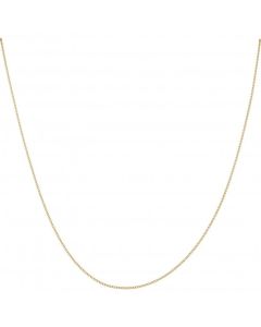 New 9ct Yellow Gold 20" Diamond-Cut Curb Link Chain Necklace
