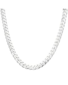 New Sterling Silver 26" Cuban Curb Link Heavy Necklace 3.9oz