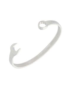 New Sterling Silver Vintage Design 7mm Spanner Mens Bangle