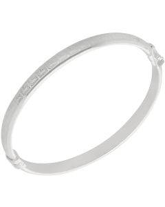 New Sterling Silver Greek Key Patterned Ladies Bangle