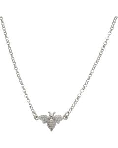 New Sterling Silver Cubic Zirconia Set  Bumble Bee Necklace