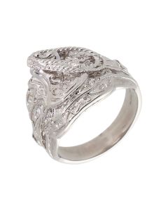New Sterling Silver Saddle Ring