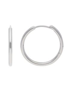 New Sterling Silver 18mm Opening Clicker Hoop Earrings