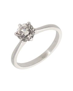 Pre-Owned 9ct White Gold 0.92 Carat Diamond Solitaire Ring
