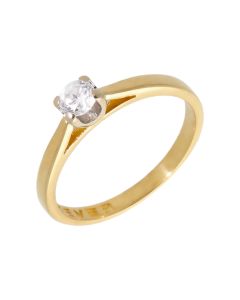Pre-Owned 18ct Yellow Gold 0.23 Carat Diamond Solitaire Ring