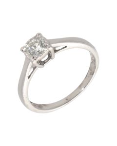 Pre-Owned 9ct White Gold 0.33 Carat Diamond Solitaire Ring