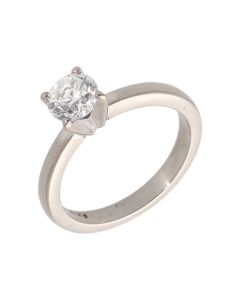 Pre-Owned 18ct White Gold 0.60 Carat Diamond Solitaire Ring