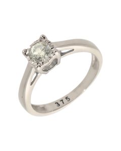 Pre-Owned 9ct White Gold 0.33 Carat Diamond Solitaire Ring