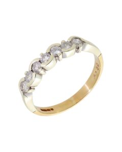 Pre-Owned 9ct Gold 0.50 Carat Diamond Half Eternity Ring