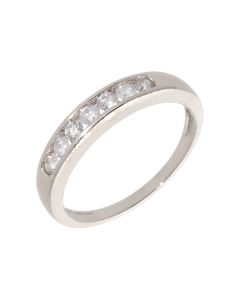 Pre-Owned 9ct White Gold 0.50 Carat Diamond Half Eternity Ring
