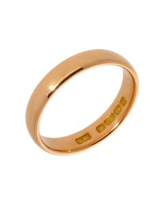 Pre-Owned 22ct Yellow Gold 4mm Wedding Band Ring