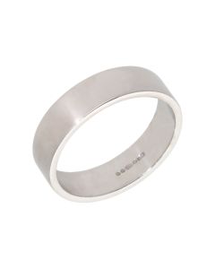 Pre-Owned 9ct White Gold 6mm Wedding Band Ring