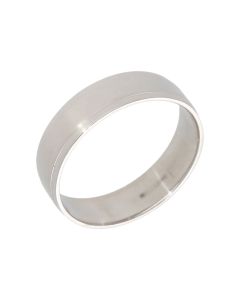 Pre-Owned Palladium 900 6mm Edged Wedding Band Ring