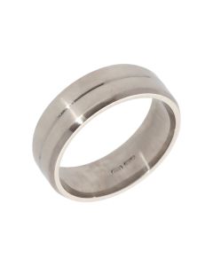Pre-Owned Palladium Brushed 7mm Wedding Band Ring