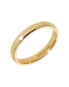 Pre-Owned 18ct Yellow Gold 3mm Wedding Band Ring