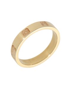 Pre-Owned 9ct Gold Hallmarked Edge 4mm Wedding Band Ring