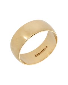 Pre-Owned 9ct Yellow Gold 8mm Wedding Band Ring