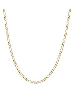 Pre-Owned 9ct Yellow Gold 19 Inch Figaro Chain Necklace