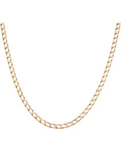 Pre-Owned 9ct Yellow Gold 19 Inch Square Curb Chain Necklace