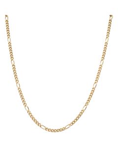 Pre-Owned 9ct Yellow Gold 19 Inch Figaro Chain Necklace