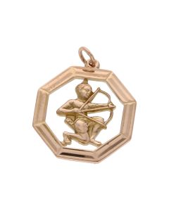 Pre-Owned 9ct Yellow Gold Sagittarius Horoscope Pendant