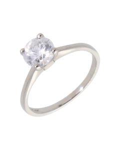 Pre-Owned 9ct White Gold 1.04 Carat Diamond Solitaire Ring