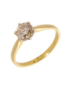Pre-Owned 18ct Yellow Gold 1.25 Carat Diamond Solitaire Ring