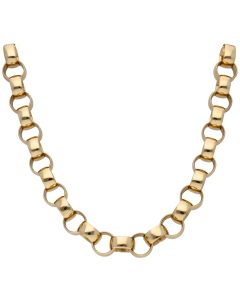 Pre-Owned 9ct Gold 20 Inch Heavy Polished Belcher Chain Necklace