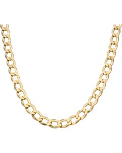 Pre-Owned 9ct Yellow Gold 26 Inch Heavy Curb Chain Necklace