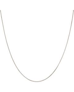Pre-Owned 9ct White Gold 20 Inch Box Link Chain Necklace