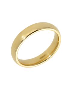 Pre-Owned 9ct Yellow Gold 4mm Wedding Band Ring