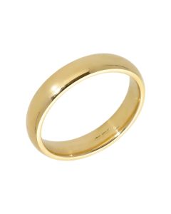 Pre-Owned 9ct Yellow Gold 4mm Wedding Band Ring